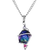 Body Candy Sterling Chain Space Goddess Pendant Necklace Created with Swarovski Crystals 18