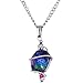 Body Candy Sterling Chain Space Goddess Pendant Necklace Created with Swarovski Crystals 18