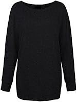 STYLEWORD Women's Long Batwing Sleeve Pullover Loose Casual Knitted Sweater