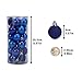 Asvert 24ct Christmas Ball Ornaments Shatterproof Tree Ball for Holiday Wedding Party Decoration 1.57” (Blue)