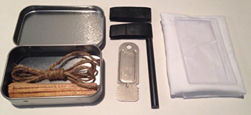 Altoids Tin Emergency Fire Can Starting Kit: Pocket Fire Tin Making Kit Survival Kit