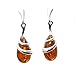 Amber Earrings - Sterling Silver and Baltic Honey Amber Earrings 