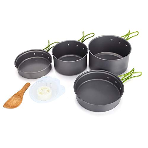 CiGuru CMA001 Portable Aluminum Camping Pan Picnic Pot Outdoor Cooking Set