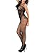 CURRMIEGO Crotchless Bodystocking Plus Size Open Crotch Teddy Lingerie for Women Black