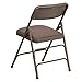 Flash Furniture HERCULES Series Curved Triple Braced & Double Hinged Beige Fabric Metal Folding Chair