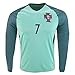 JerzeHero Portugal Ronaldo #7 Kids Youth Soccer Gift Set ✓ Soccer Jersey ✓ Shorts ✓ Jersey Drawstring Bag ✓ Home or Away ✓ Short Sleeve or✓ Long Sleeve (YL 10-13 yrs, Away Long Sleeve)