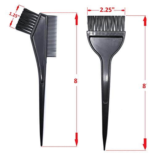 JVLM HOME 3 pieces Professional Salon Hair Coloring Dyeing Kit (Dye Brush & Comb/Brush/Bowl/Tint Tools)