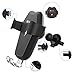 Wireless Car Charger Mount for iPhone X iPhone 8 8 Plus, iDudu Gravity Car Phone Mount Holder with Fast Charging for Samsung GalaxyS9 S9 Plus Note 8 S8 S8 Plus S7 S7 Edge S6 Edge Plus Note 5(Black)
