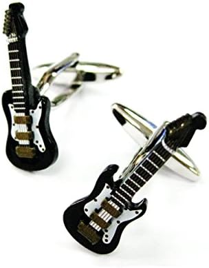 Tailor B Black Guitar Cufflinks Rock n Roll Cuff Links Music Gemelos 230148-1