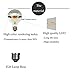 Luxon 6w G80 Led Bulb with Mirror, Half Chrome Siliver Globe Shape Bulb ,Energy Saving Warm White 2700k, Non-dimmable