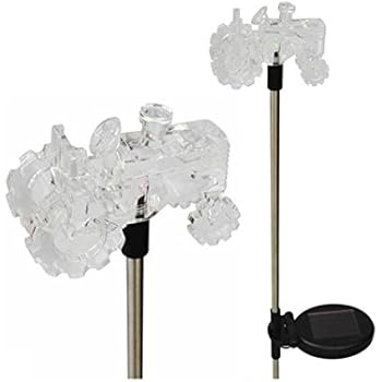 StonyCreek Clear Acrylic Solar Powered Horse Tractor Pig ...