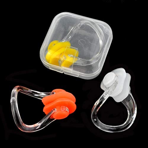 image for Nydotd 21pcs Silicone Nose Clip Surfing Nose Plug Waterproof Swimming 