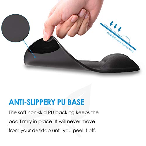 image for Mouse Pad with Wrist Pad, Ktrio Gel Mouse Pads with Wrist Rest, Mousep