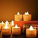 Electric Candles, Flameless Tea Candles Glowing Color with Remote control and Timer Perfect Realistic Battery-Powered Decoration Parties Events Tea Light Candles (24Pack)