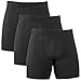 Clevedaur Men's Antimicrobial Lenzing Modal Underwear Stretch Boxer Briefs With Fly, Size S-XXL (3-Pack)