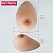 KONMED Silicone Breast Form Breast Inserts for Cross Dressers/Mastectomy,with Pink Protective Bag,Not include the Bra(1200g 38DD 40D 42C 44B 46A)