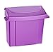 Alpine Sanitary Napkins Receptacle 5 x 9 x 12 in - Hygiene Products, Tampon & Waste Disposal Container - Durable ABS Plastic - Seals Tightly & Traps Odors -Easy Installation Hardware Included (Purple)
