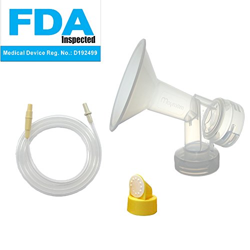 Swing Tubing and Breast Pump Kit for Medela Swing Breastpump. Inc. 1 Medium Breastshield (Comparable to Medela Personalfit 24mm), 1 Valve, 1 Membrane, and 1 Replacement Tubing