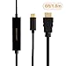 CableCreation USB C to HDMI Cable 6FT, USB Type C to HDMI Cord, Compatible with MacBook Pro 2020 2019, iPad Pro 2020 2018, Surface Book 2, XPS 15 13, Yoga 920 910, Galaxy S20 S10, Black