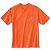 Carhartt Mens 102040 Workwear Faded Back Camo Short Sleeve Pocket T-Shirt - 2X-Large Regular - Orange