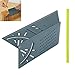 Neepanda Woodworking Square Size Measure Ruler with Carpenter Pen,Woodworking 3D Mitre Angle Measuring Tool with Gauge & Ruler for Three Dimensional Items Measuring Timber, Pipes,Etc