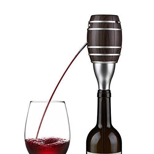 wuudi Electric Wine Aerator, Luxury Wine Decanter Pump and Dispenser for Wine and Spirit Battery Operated