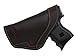 New Barsony Brown Leather IWB Holster + Magazine Pouch for Compact, Sub-Compact 9mm 40 45