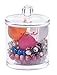 Choice Fun Acrylic Qtip Holder Multifunctional Jar with Lid Transparent QFJJSN-NSF-296B