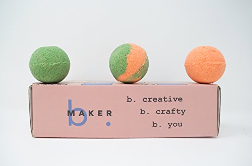 bMAKER DIY Bath Bomb Making Kit- Everything You Need for Creating Your Own 8 Melon Scented Bath Bombs - Easy to Follow Instruction - Fun for Kids and Teens - Gift Ideas!