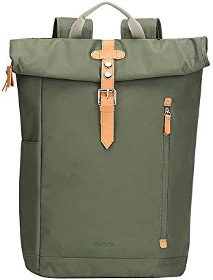 BUBM Laptop Backpack, Large Capacity School Travel Roll up Backpack Cycling Bag Men's Backpack for 15 inch Laptop (Green)