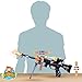 CifToys Toy Machine Gun Realistic Toy Gun With Sound - For Army, Spy, Soldier, Assassin Game Play And Halloween Costumes