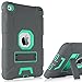 iPad Mini 4 Case,iPad Mini 4 Retina Case,BENTOBEN 3 in 1 Hybrid [Soft&Hard] Heavy Duty Rugged Stand Cover Shockproof Anti-Slip Anti-Scratch Full-Body Protective Cases for iPad Mini 4,Gray/Mint Green