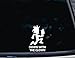 Down with the Clown - 3 3/4" x 5 7/8" die cut vinyl decal for window, car, truck, tool box, virtually any hard, smooth surface