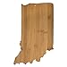 Totally Bamboo Indiana State Shaped Bamboo Serving & Cutting Board