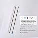 NAHAO Reusable Stainless Steel Straws, Telescopic Straw, Medical Grade Food Grade Straw Portable Hard Shell Cleaning Brush (2 Pack)