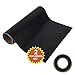 Angel Crafts Adhesive Vinyl Roll: Permanent Vinyl for Cricut, Silhouette Cameo, Oracal Cutters. Indoor Outdoor, Non-Stretchy Vynal, 12 Inches by 8 Feet, Black Vinyl