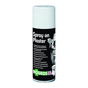 Aqueos Spray on Plaster for Dogs, Cats, Horses and All Animals | Silver Spray Protects Minor Wounds, Cuts & Grazes from…