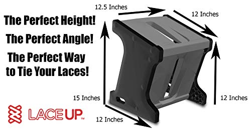 Get Active with LaceUP. Practice Good Ergonomics .Sock Aid & Helps Elderly, Kids, Pregnant Women, Athletes & People with Limited Mobility. Non-Slip Shoe Block with 2 Sitting and Standing Heights. - Thumbnail 5