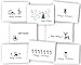 Happy Holidays Greeting Card/Gift Tag Collection - 24 Cards with Envelopes with Kraft Seals