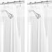 mDesign PEVA 3G Shower Curtain Liner (Pack of 2), PVC-Free, Eco Friendly, Mold & Mildew Resistant, Odorless - No Chemical Smell, Long 72
