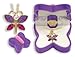 BUTTERFLY Necklace Charm Pendant w/ Crystal Wings in Butterfly Velour Gift Box - PURPLE