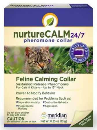 NurtureCALM 24/7 Feline Calming Pheromone Collar (Upto 15″ Neck)