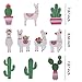 Llama Party Supplies Party Banners - Mexican Fiesta/Cino De Mayo Llama Cactus Baby Shower/Birthday Party Decorations - Alpaca Succulent Bolivian Peru Party Home Decorations