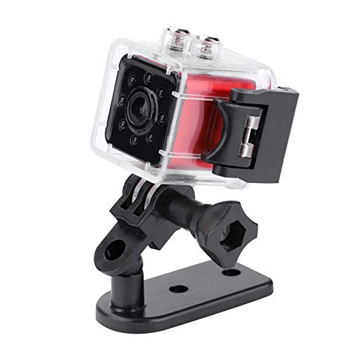 Oumij Mini Fotocamera Portatile Action Cam WiFi HD 1080P Action Camera Kit Videocamera Sportiva con Supporti(Rosso)