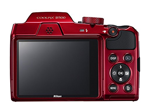 Nikon-COOLPIX-B500-16MP-40x-Optical-Zoom-Digital-Camera-Bundle-includes-Camera-4-AA-Rechargeable-Batteries-Charger-MH-73-Cables-and-More-Red