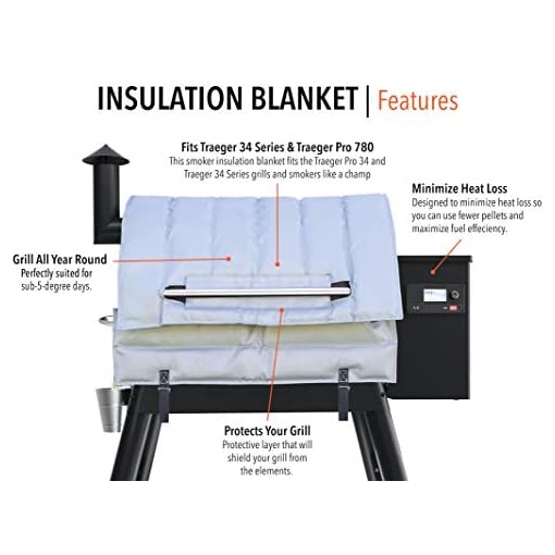 BBQ Butler Insulation Blanket For Traeger 34 Series Grills Fits