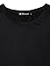 Allegra K Women Dolman Sleeves Mesh Panel Loose Top Black L