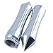 Jackey Awesome 2x Custom Left Right Chrome Billet Aluminium Bar End Spike Design Hand Grips Throttle For Motorcycle Cruiser Chopper Touring 1