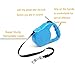 AIPET Retractable Dog Leash, 360° Tangle-Free pet Leash, One-Handed Brake/Pause/Lock 16ft Nylon Duty Retractable Heavy pet Leash (M, Blue)