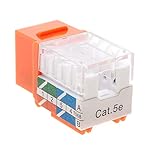 Cat5e-Ethernet-RJ-45-Keystone-Jack-Cat5-Punch-Down-Network-Orange-Choose-a-Pack-of-5102030-20
